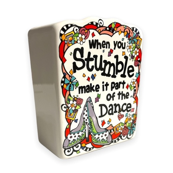 Enesco Suzy Toronto Stumble Catch All‎ Holder Pencil Holder 4 in Motivation - Picture 4 of 10